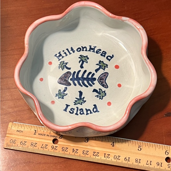 Louisville Stoneware pottery Hilton Head Island trinket dish bowl - Picture 9 of 9
